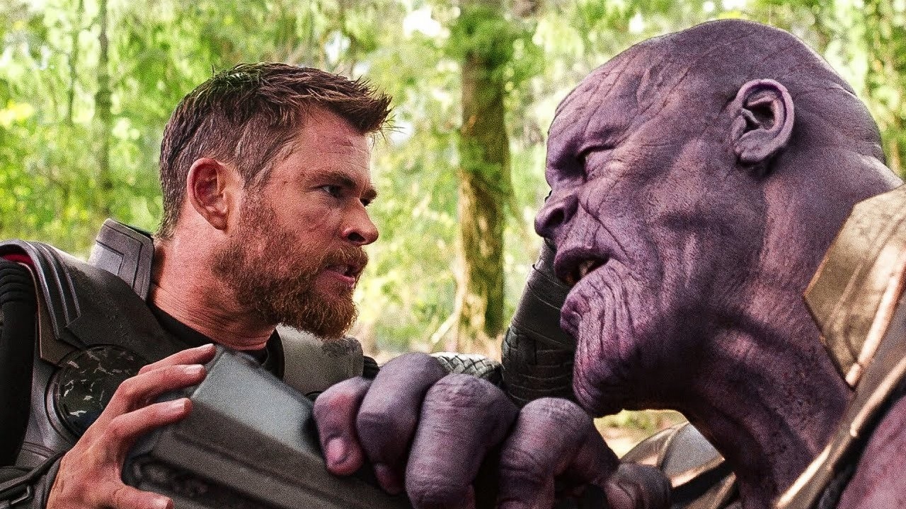 Thor kontra Kang w Avengers 5? Jonathan Majors wyzwał bohatera Chrisa Hemswortha, źródło grafiki: Avengers: Wojna bez granic; Joen i Anthony Russo; Marvel Studios; 2018.