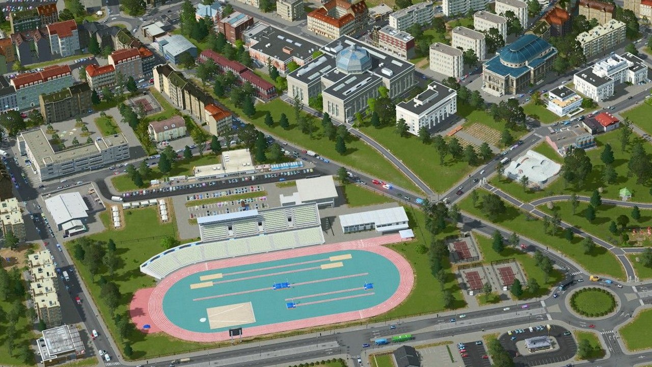 Gracz odtworzył polskie miasto w Cities: Skylines; zadbał o wiele szczegółów, źródło grafiki: Reddit.