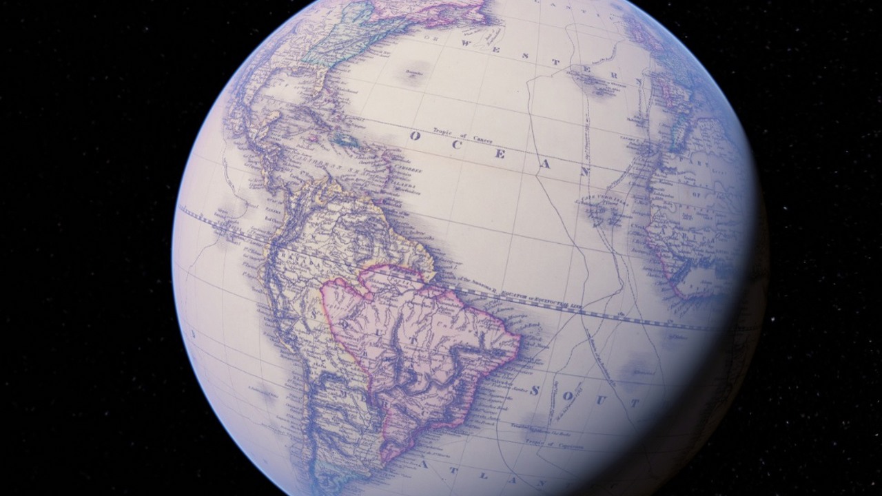 Oglądanie świata z 1587 roku w Google jest po prostu niesamowite, źródło grafiki: Google Earth.