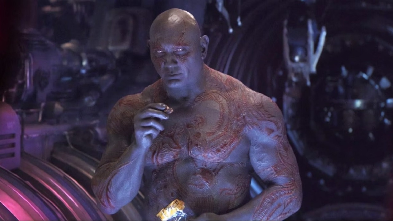 Dave Bautista z ulgą odchodzi z Marvela: „Nie wiem, czy chcę, by Drax był moim dziedzictwem”, źródło grafiki: Avengers: Wojna bez granic; Joe i Anthony Russo; Marvel Studios; 2018.