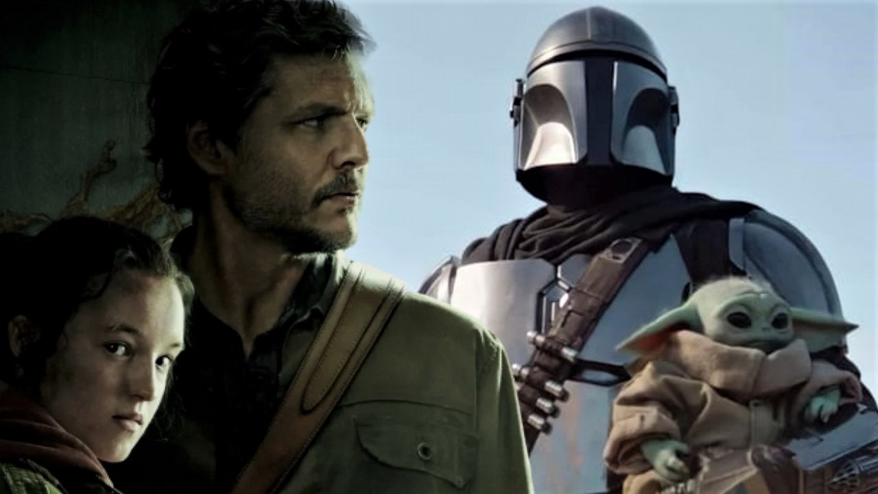 Pedro Pascal z The Last of Us o różnicach między Joelem a Dinem Djarinem z Mandalorianina, źródło grafiki: The Last of Us, Neil Druckmann, Craig Mazin, HBO, 2023, Mandalorianin, Jon Favreau, Lucasfilm, 2019.