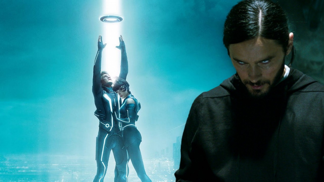 Fanów serii Tron ucieszyły wieści o sequelu, do czasu aż usłyszeli o castingu Jareda Leto, źródło grafiki: Tron: Dziedzictwo, Joseph Kosinski, Walt Disney Pictures, 2010, Morbius, Daniel Espinosa, Columbia Pictures, 2022.