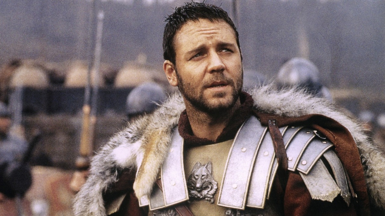 Russell Crowe wyjaśniając, czy pojawi się w Gladiatorze 2, zdradził szczegóły fabuły, źródło grafiki: Gladiator, Ridley Scott, Universal Pictures, 2000.