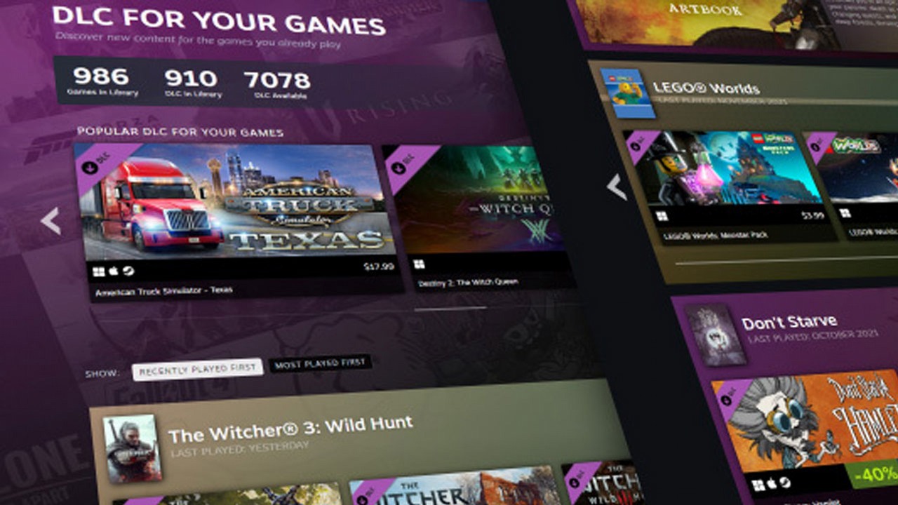Na Steamie o wiele łatwiej znaleźć teraz DLC do swoich gier [Aktualizacja], źródło grafiki: Valve.