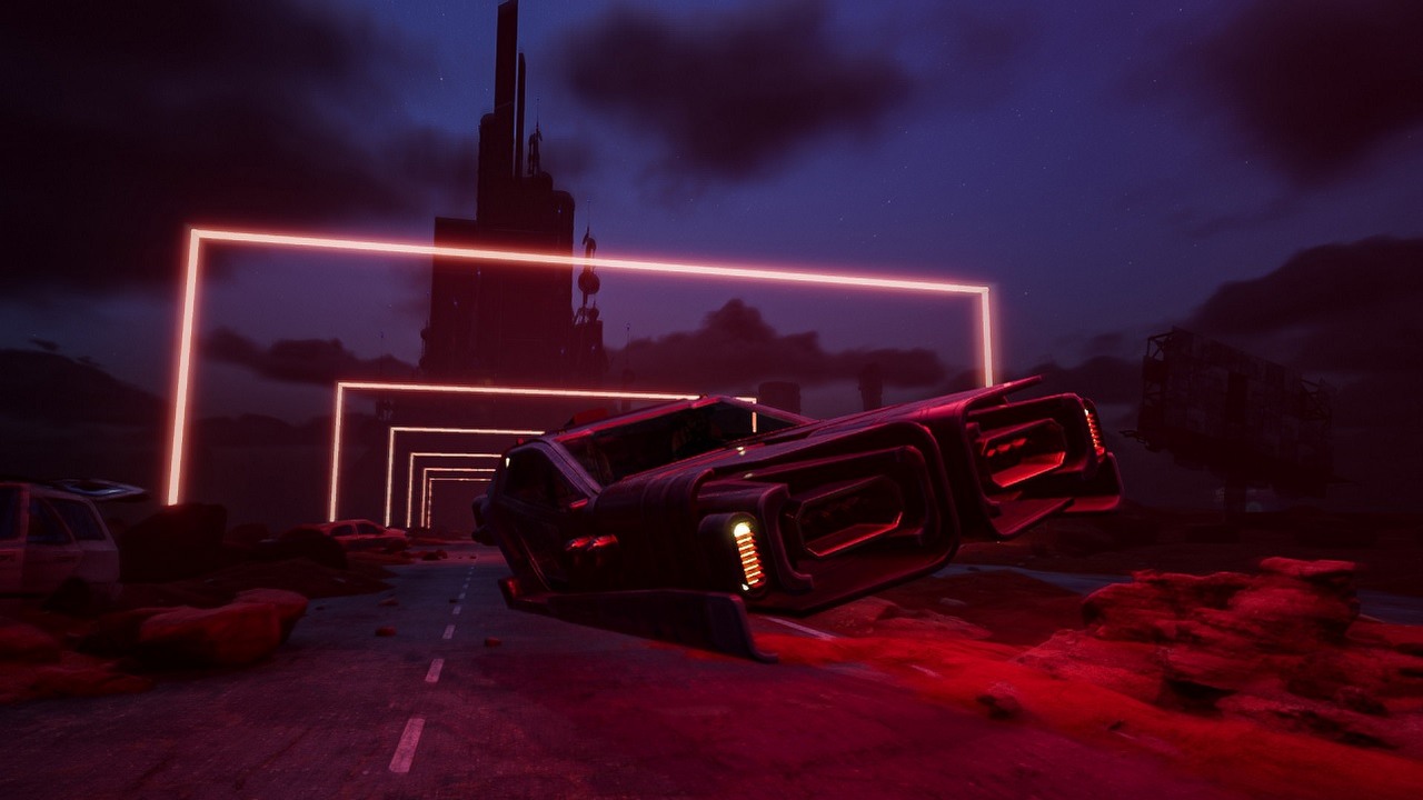 Polski ExeKiller na screenach z UE5, gra budzi skojarzenia z Falloutem i Blade Runnerem, źródło grafiki: Paradark Studio..