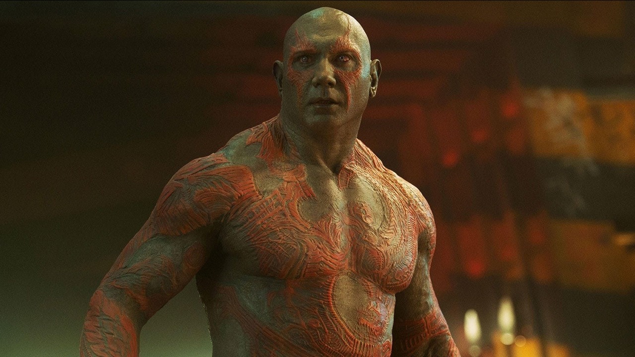 Dave Bautista zdradza, jak potoczyła się jego rozmowa z Jamesem Gunnem o roli Bane'a, źródło grafiki: Strażnicy galaktyki; James Gunn; Marvel Studios; 2014.