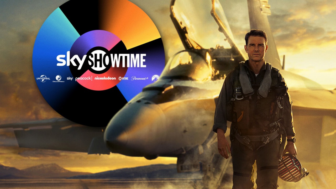 SkyShowtime - jak skorzystać z promocji, by oglądać za pół ceny? Wyjaśniamy, źródło grafiki: SkyShowtime.com, Top Gun: Maverick, Joseph Kosinski, Paramount Pictures, 2022.