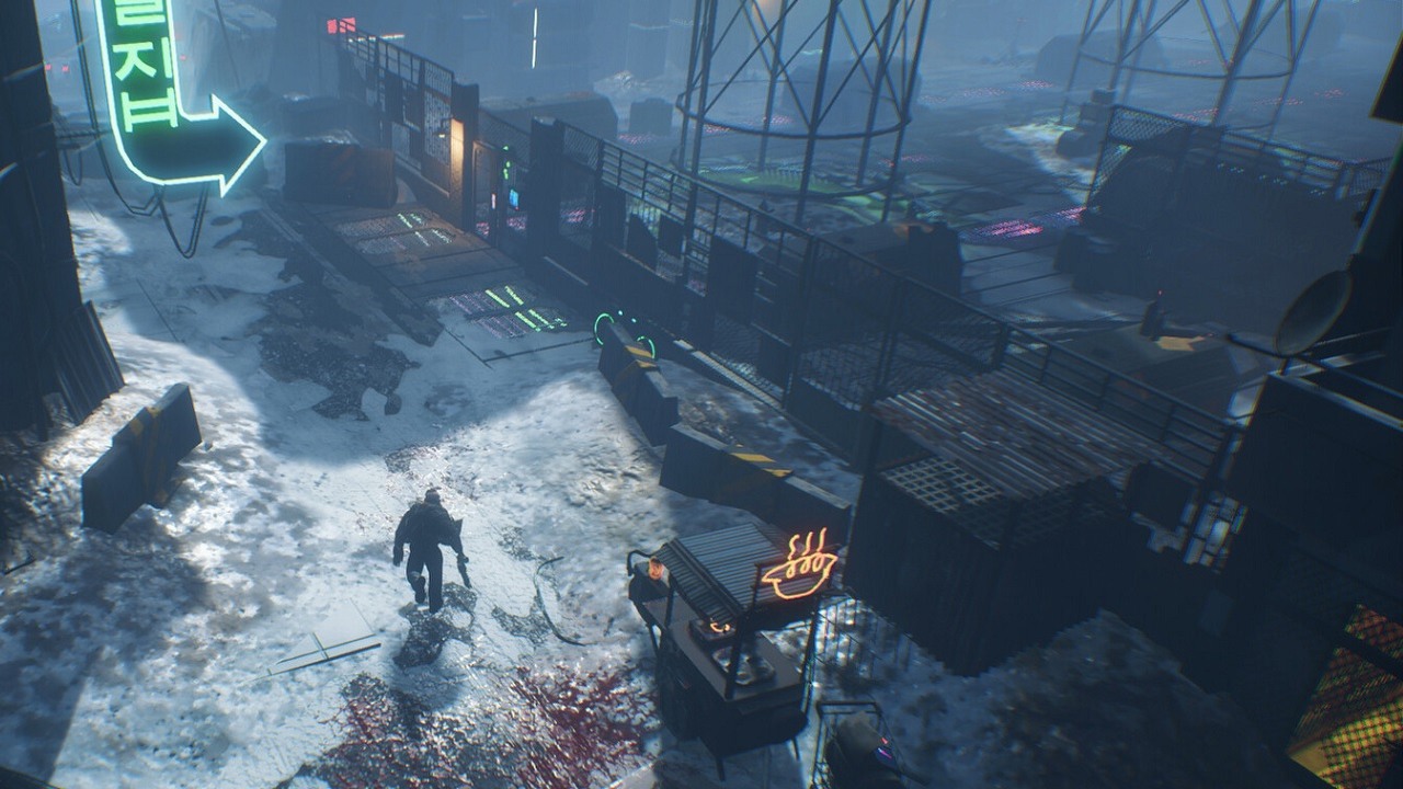 Zobacz trailer SlavicPunk, cyberpunkowej gry akcji na bazie polskich książek, źródło grafiki: Red Square Games..