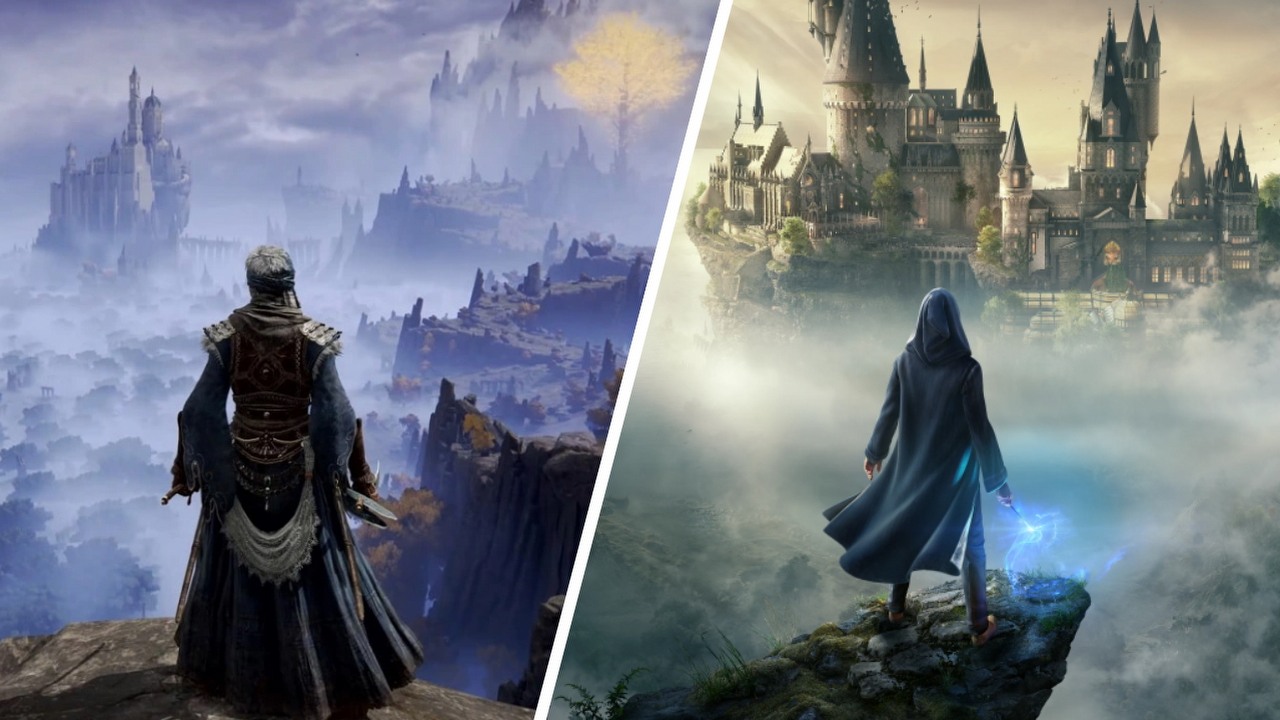 Elden Ring spotyka Hogwarts Legacy w imponującym fanowskim projekcie, źródło grafiki: Bandai Namco Entertainment, Warner Bros. Interactive Entertainment.