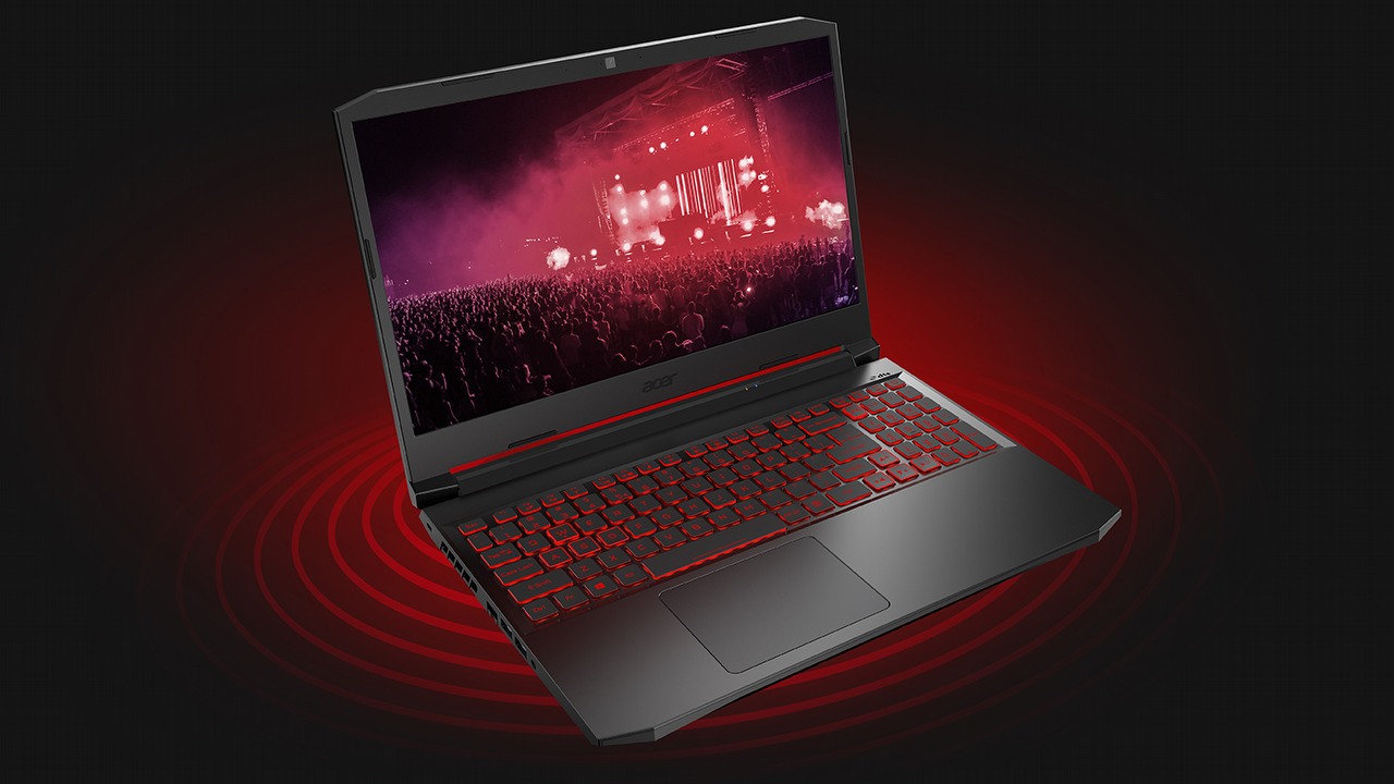 Laptop gamingowy Acer Nitro 5 z RTX 3070 Ti w promocji RTV Euro AGD, źródło grafiki: Acer, grafika promocyjna.