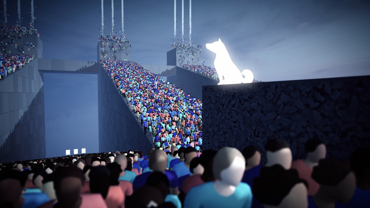 Humanity, czyli Lemmingi na sterydach, czarnym koniem State of Play, źródło grafiki: Enhance Games.