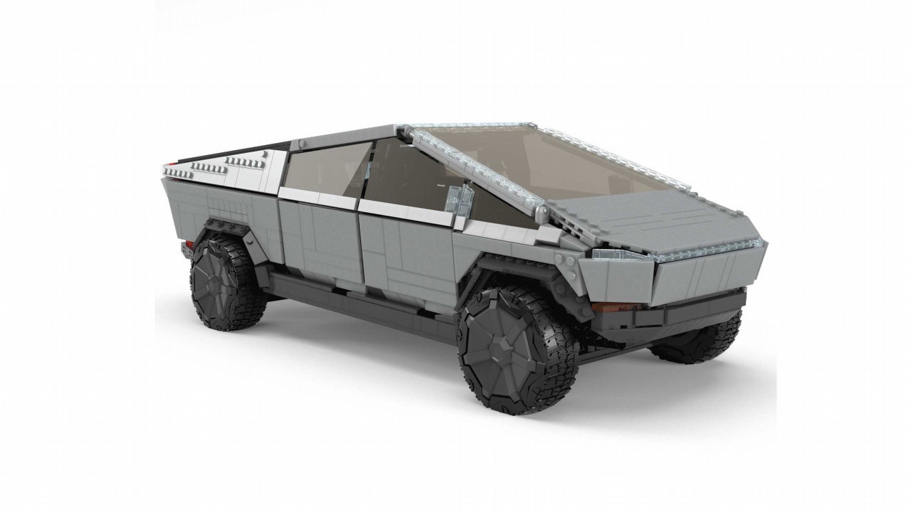 Zestaw Tesla Cybertruck Mega Construx w przecenie na Amazon.pl, źródło grafiki: Mattel.