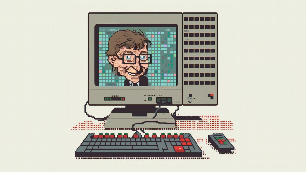 Bill Gates oszalał na punkcie Sapera, pracownik Microsoftu musiał użyć podstępu, źródło grafiki: Midjourney.