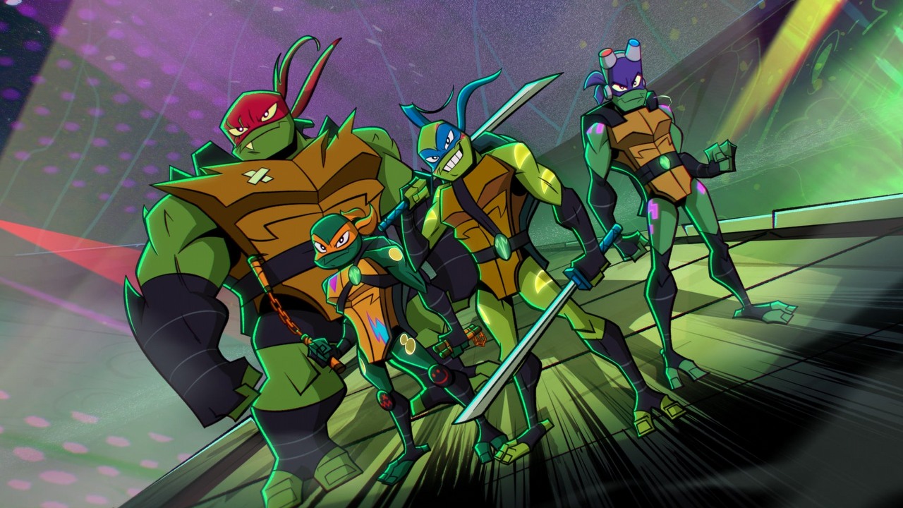 Jackie Chan, John Cena i wiele innych gwiazd w obsadzie nowych Wojowniczych Żółwi Ninja, źródło grafiki: Wojownicze Żółwie Ninja - Ewolucja, Andy Suriano, Ant Ward, Netflix, 2022.