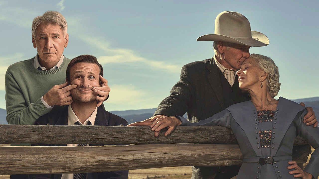 Co obejrzeć na Prime Video, Apple TV Plus i SkyShowtime w weekend 10-12 marca 2023 roku, źródło grafiki: Terapia bez trzymanki; Brett Goldstein, Bill Lawrence i Jason Segel; Apple TV+; 2023 / 1923; Taylor Sheridan; Paramount+; 2022.