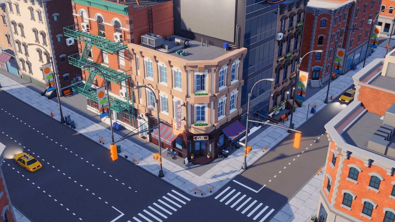 Big Ambitions cichym hitem Steama; to miks GTA i Cities: Skylines, źródło grafiki: Hovgaard Games..