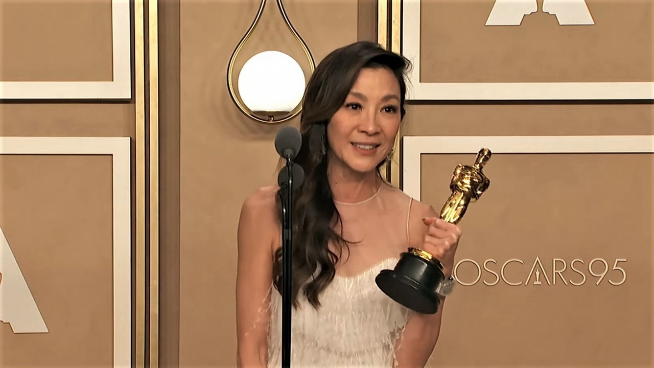 Wszystko wszędzie naraz największym wygranym; poznaj zwycięzców Oscarów 2023, źródło grafiki: YouTube, Oscars, 2023.