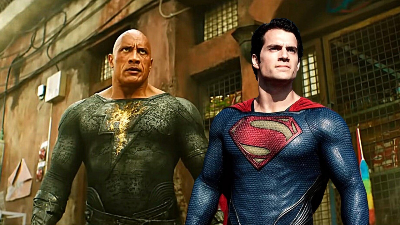 Dwayne Johnson komentuje kontrowersyjną sytuację z Henrym Cavillem i rolą Supermana, źródło grafiki: Człowiek ze Stali, Zack Snyder, Warner Bros., 2013, Black Adam, Jaume Collet-Serra, Warner Bros., 2022.