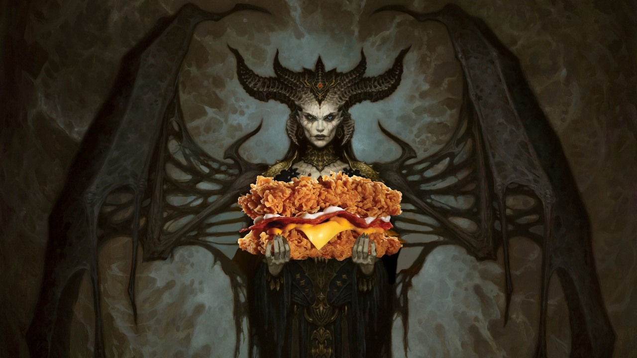 Zdesperowani fani Diablo zamawiają w KFC mimo blokady regionalnej, chcą bety [Aktualizacja], źródło grafiki: Twitter: Blizzard.