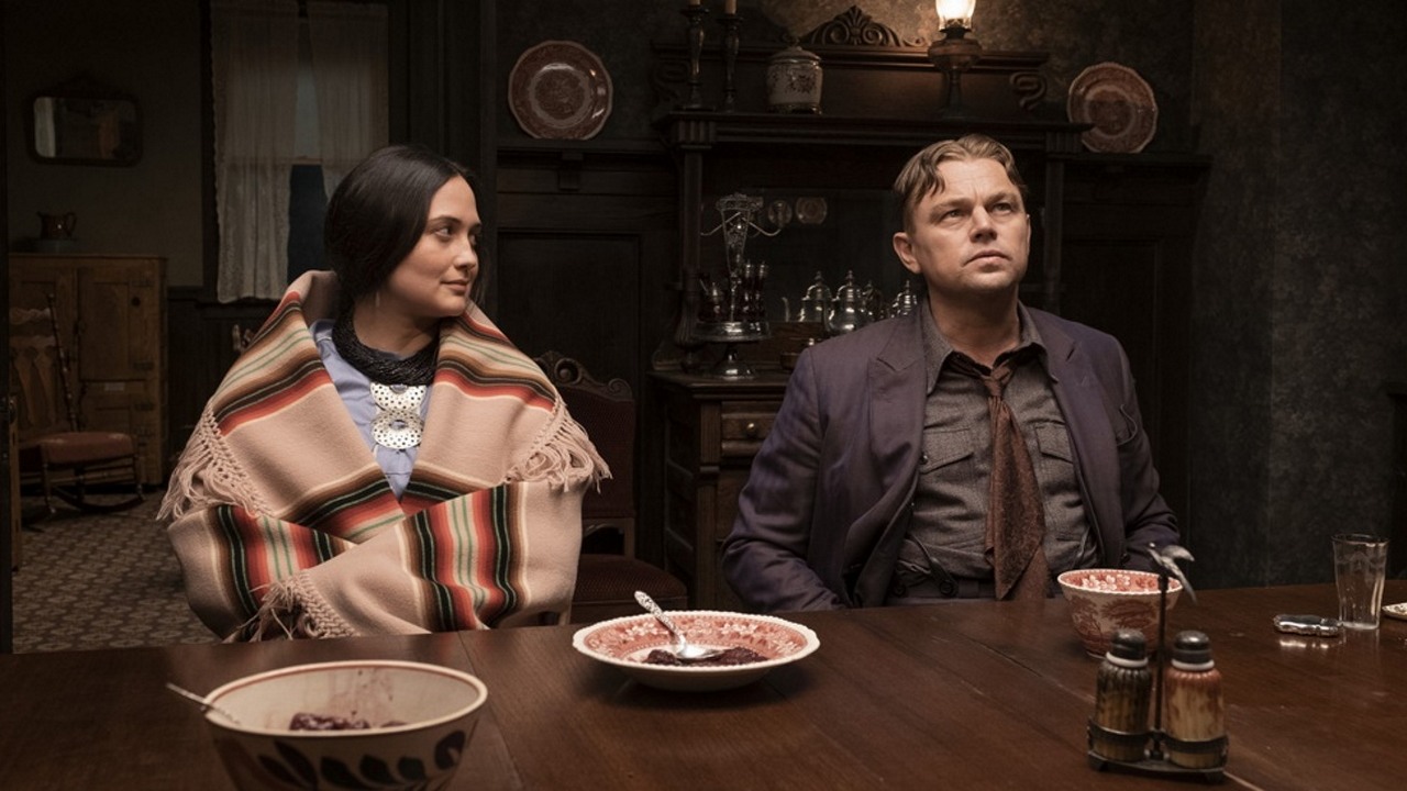 Leonardo DiCaprio nazwał nowy film Martina Scorsese arcydziełem, źródło grafiki: Killers of the Flower Moon; Martin Scorsese; Apple TV+ i Paramount Pictures; 2023.