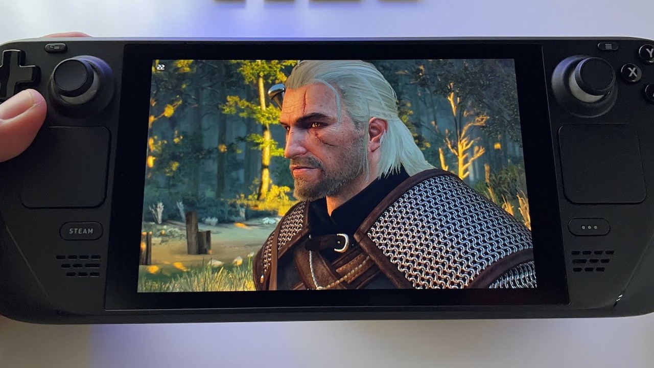 Dziedzictwo Hogwartu i Wiedźmin 3 wśród najpopularniejszych gier na Steam Decka, źródło grafiki: YouTube/MGT - Max Games Tech..