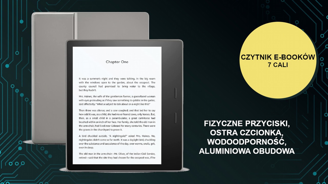 Tylko w tym czytniku e-booków Amazon Kindle znajdziesz przyciski do zmiany stron.