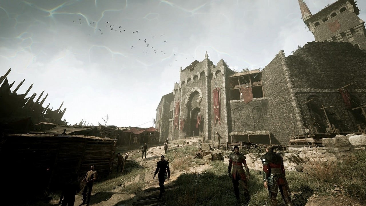 Zobacz Stary Obóz z Gothic Remake na screenie prosto z gry, źródło grafiki: THQ Nordic..