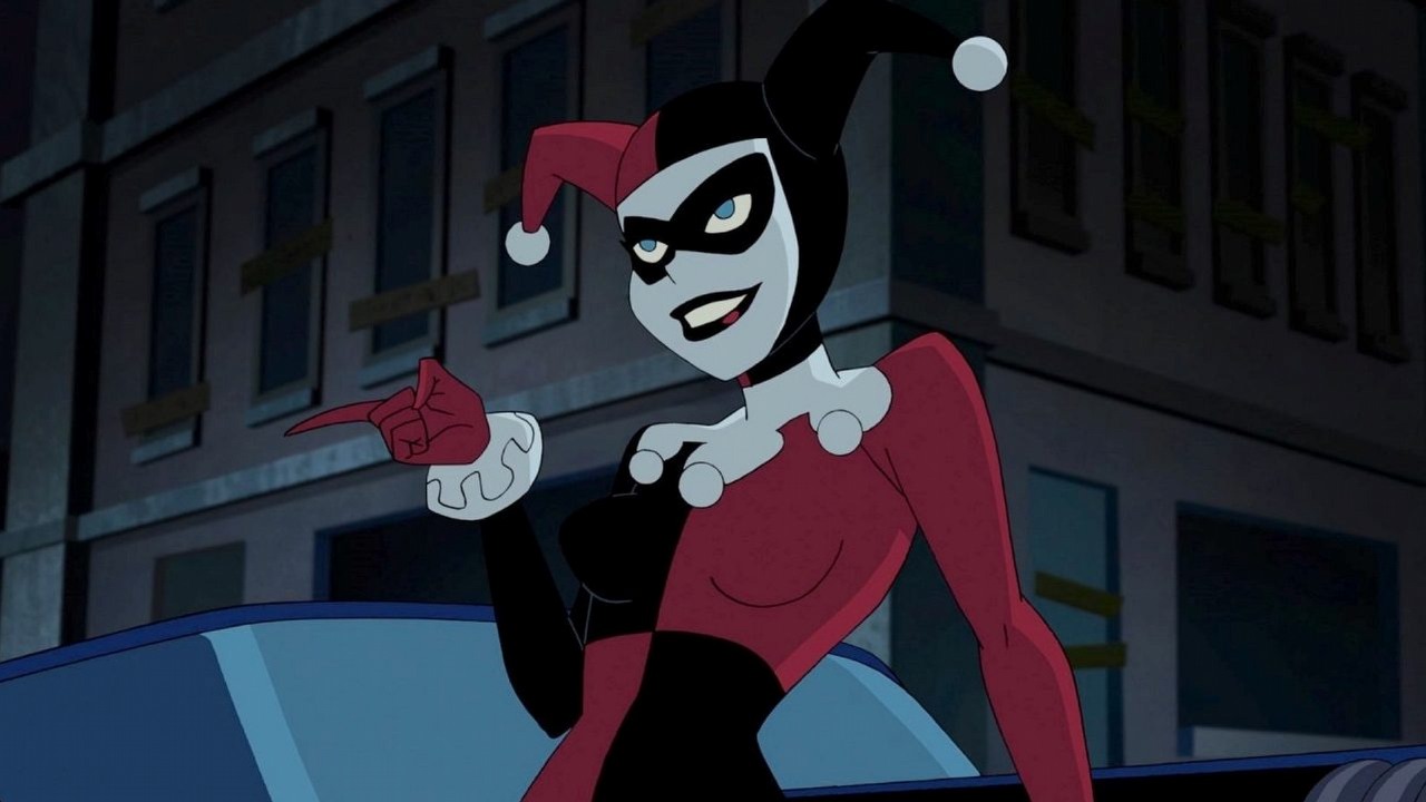 Zobacz, jak Lady Gaga wygląda jako Harley Quinn na planie Jokera 2, źródło grafiki: Batman The Animated Series; Bob Kane; Cartoon Network; 1992.