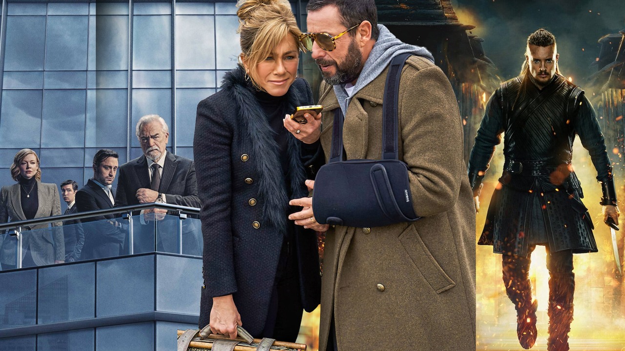 Co obejrzeć na Netflix, HBO Max i Disney Plus w weekend 31 marca - 2  kwietnia 2023 roku, źródło grafiki: Sukcesja, Jesse Armstrong, HBO, 2018 / Zabójcze wesele, Jeremy Garelick, Netflix, 2023 / Upadek królestwa, Stephen Butchard, Netflix, 2015.