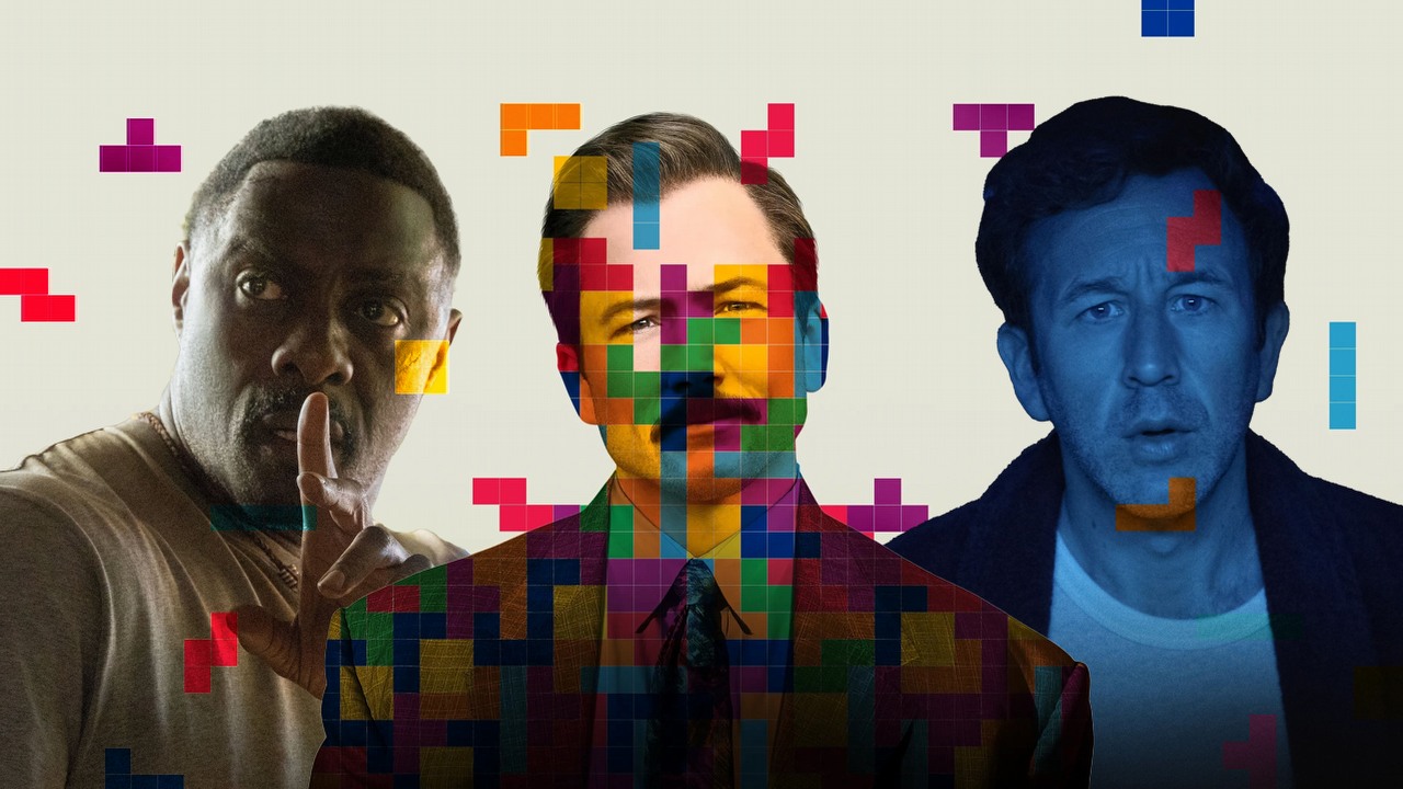 Co obejrzeć na Prime Video, Apple TV Plus i SkyShowtime w weekend 31 marca - 2 kwietnia 2023 roku, źródło grafiki: Bestia, Baltasar Kormakur, Universal Pictures, 2022 / Tetris, Jon S. Baird, Apple TV+, 2023 / Nagroda na dzień dobry, David West Read, Apple TV+, 2023.
