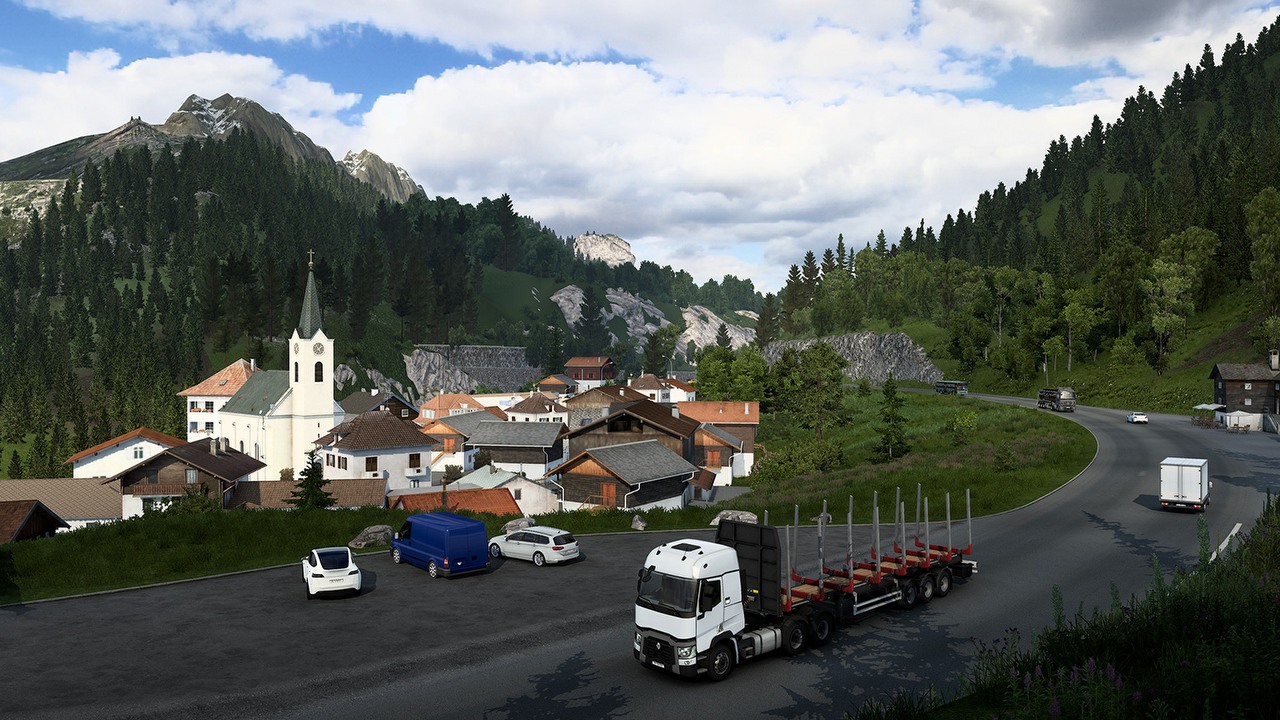 Zobacz, jak w ETS2 wypięknieją najbardziej malownicze drogi w Europie, źródło grafiki: SCS Software.