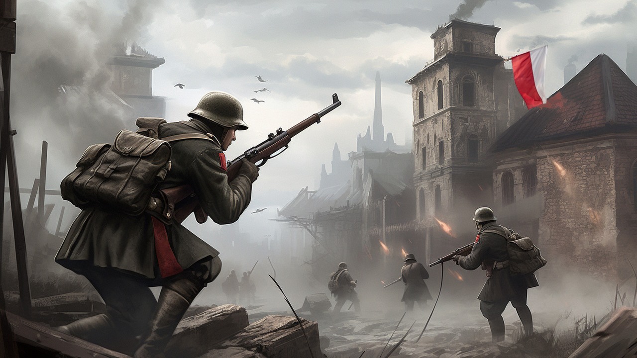 Do Hell Let Loose trafi polskie wojsko i obrona poczty w Gdańsku, źródło grafiki: Midjourney..