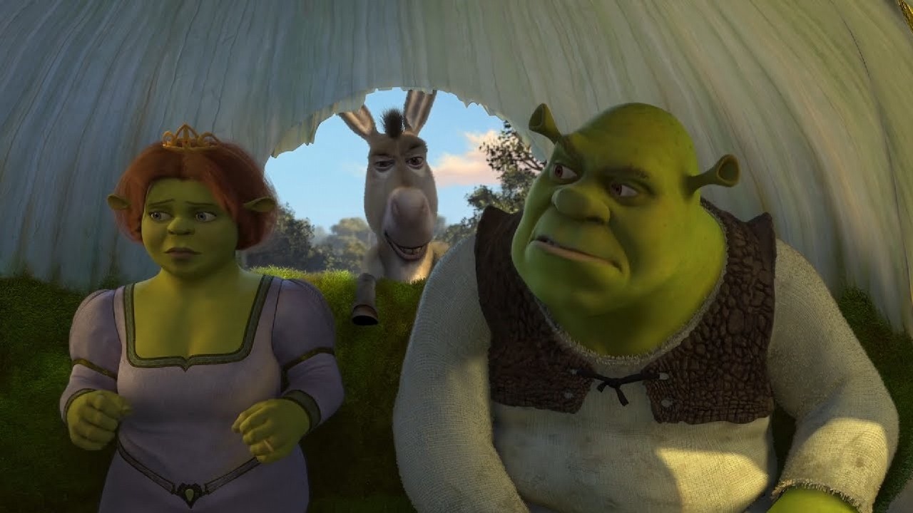 Shrek 5 powstanie; zielony ogr i osioł powrócą, źródło grafiki: Shrek 2; Andrew Adamson, Conrad Vernon, Kelly Asbury; DreamWorks Animation; 2004.