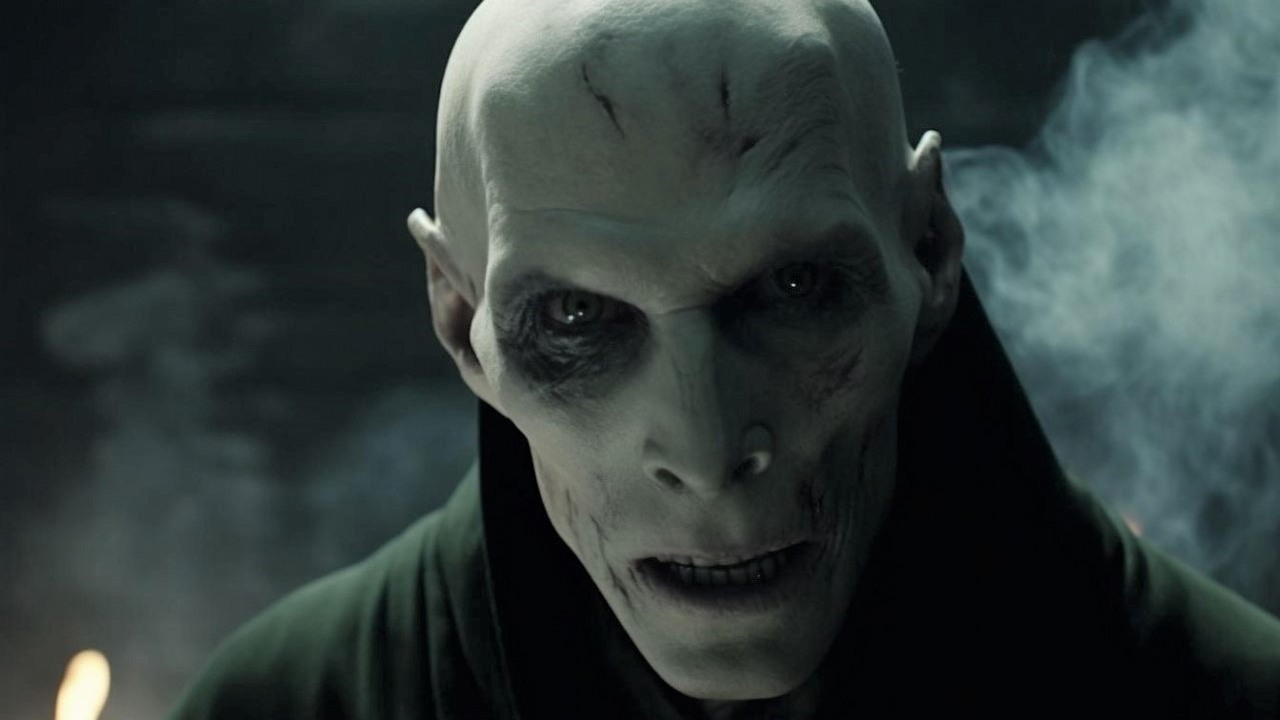 Jak może wyglądać serial Harry Potter od HBO? Benedict Cumberbatch jako Voldemort to ideał, źródło grafiki: Midjourney.