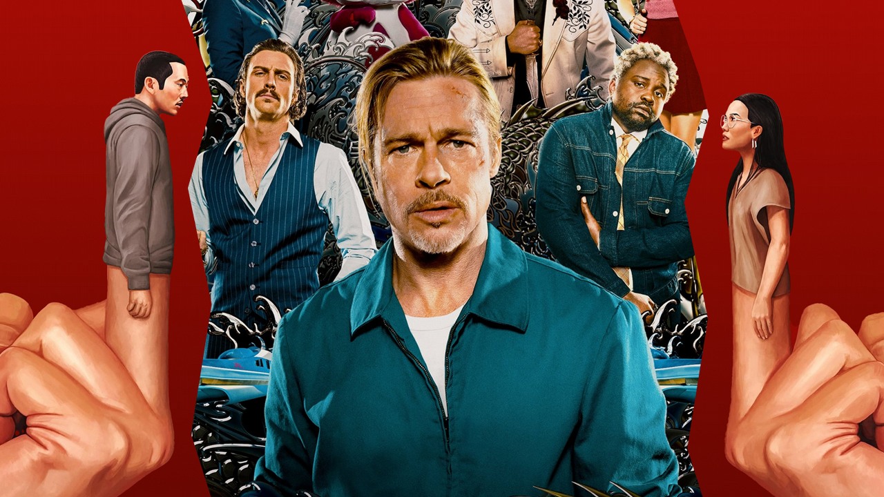 Co obejrzeć na Netflix, HBO Max i Disney Plus w weekend 7-9 kwietnia 2023 roku, źródło grafiki: Awantura, Lee Sung Jin, Netflix, 2023 / Bullet Trains, David Leitch, Columbia Pictures, 2022.