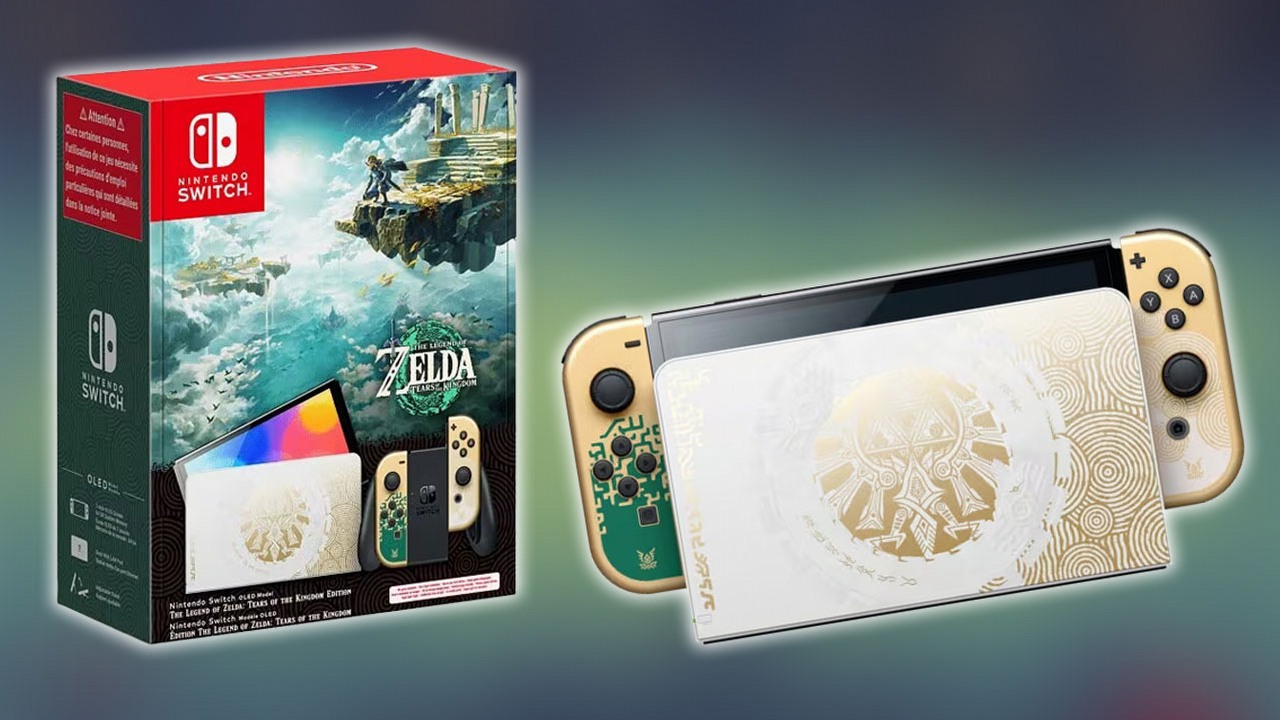 Nintendo Switch Zelda TotK Edition taniej w przedsprzedaży w Media Markt, źródło grafiki: The Legend of Zelda: Tears of the Kingdom; 	Nintendo EPD; Nintendo; 2023.