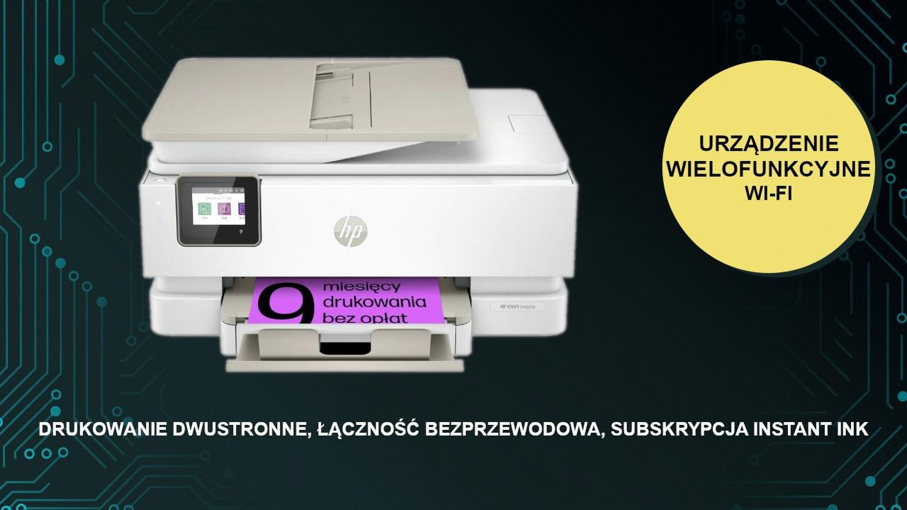 Urządzenie wielofunkcyjne, które samo zamówi tusz i obsługuje druk dwustronny.