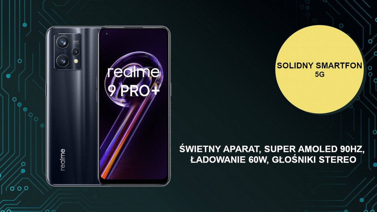 Smartfon „średniak” ze znakomitym aparatem, ekranem AMOLED 90 Hz i ładowaniem 60 W.