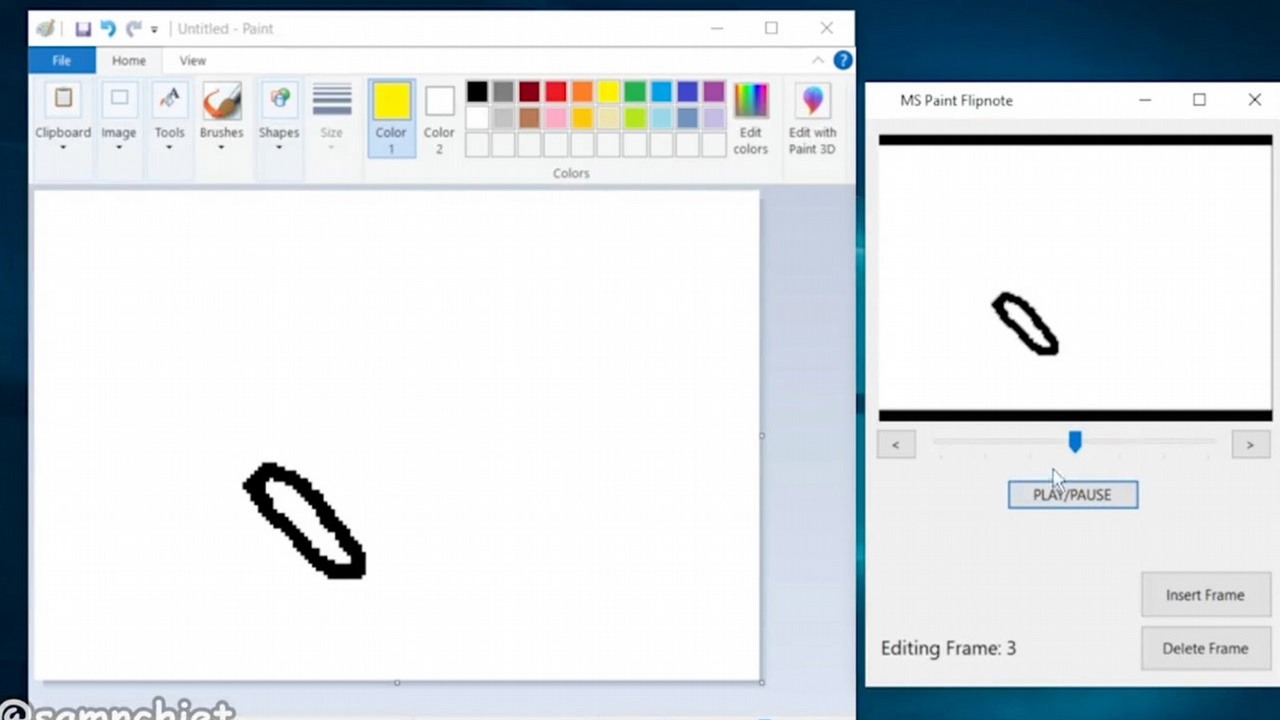 Zhakowany Paint to najlepsza rzecz, której Microsoft nie wymyślił, źródło grafiki: Twitter/SamNChiet.