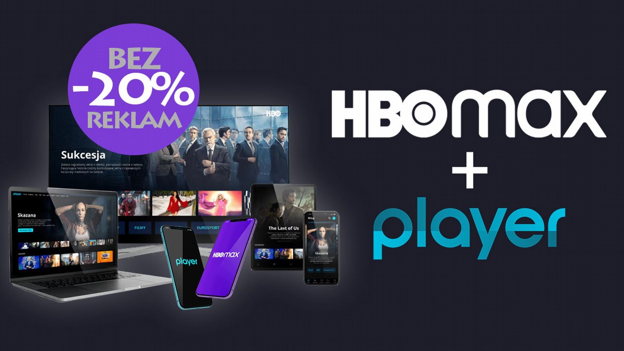 Pakiet HBO Max i Player od dziś w atrakcyjnej promocji, źródło grafiki: HBO Max, Player.