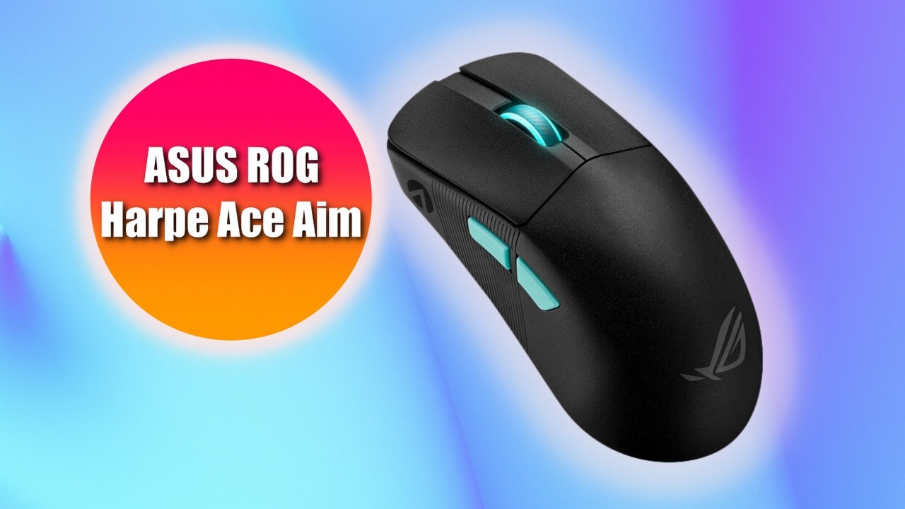 Ultralekka mysz ASUS ROG Harpe Ace Aim taniej w Media Expert, źródło grafiki: ASUS, grafika promocyjna, Unsplash, Milad Fakurian.
