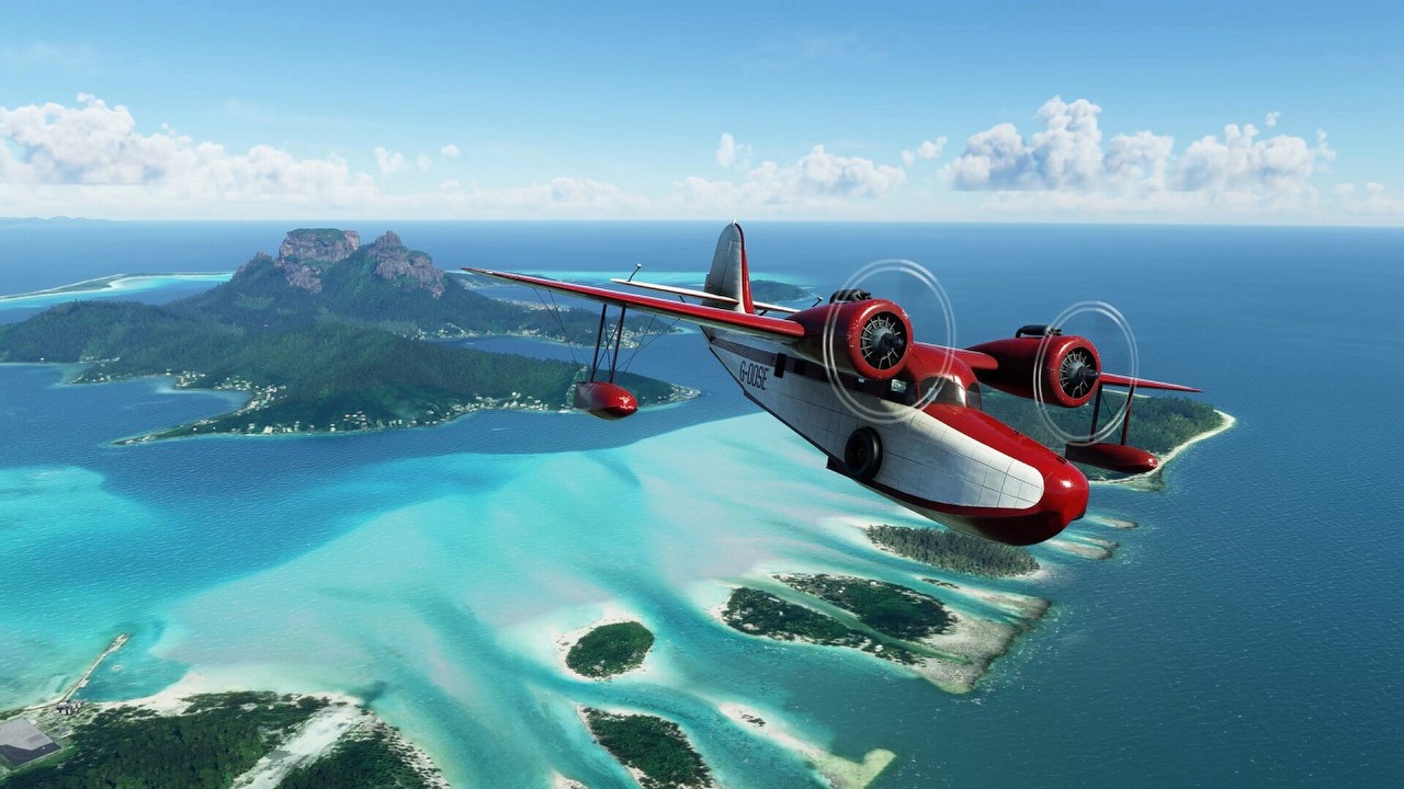 Jeszcze piękniejsza grafika i więcej szczegółów na egzotycznych wyspach w MSFS, źródło grafiki: Steam | Microsoft Flight Simulator.