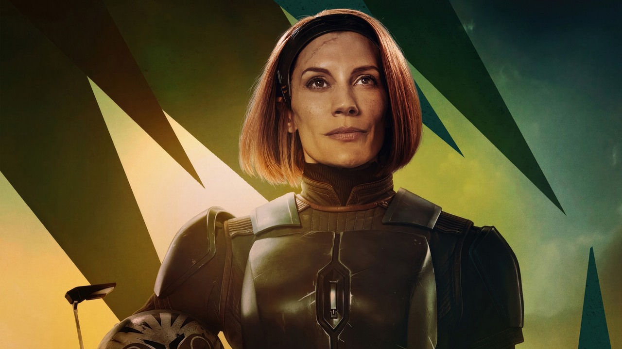 Filmowa Bo-Katan zdradza, kto miał zginąć w 2. sezonie The Mandalorian, źródło grafiki: Mandalorianin, Jon Favreau, Lucasfilm, 2019.