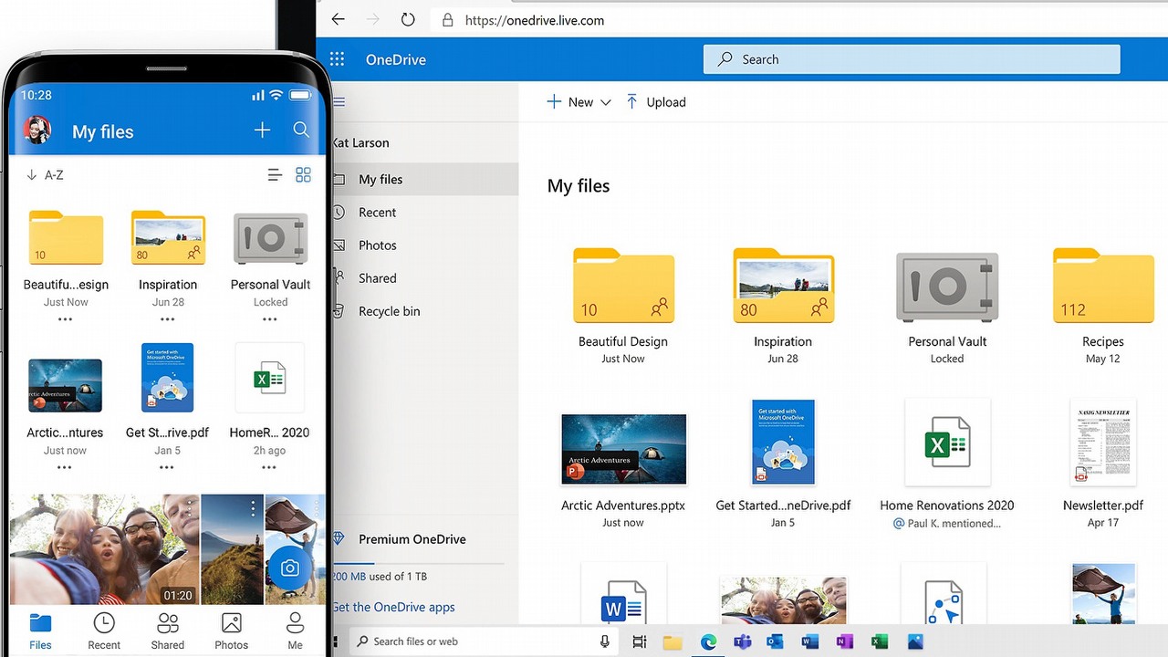 Nowa era OneDrive: Microsoft chwali się funkcjami opartymi o AI, źródło grafiki: Microsoft.