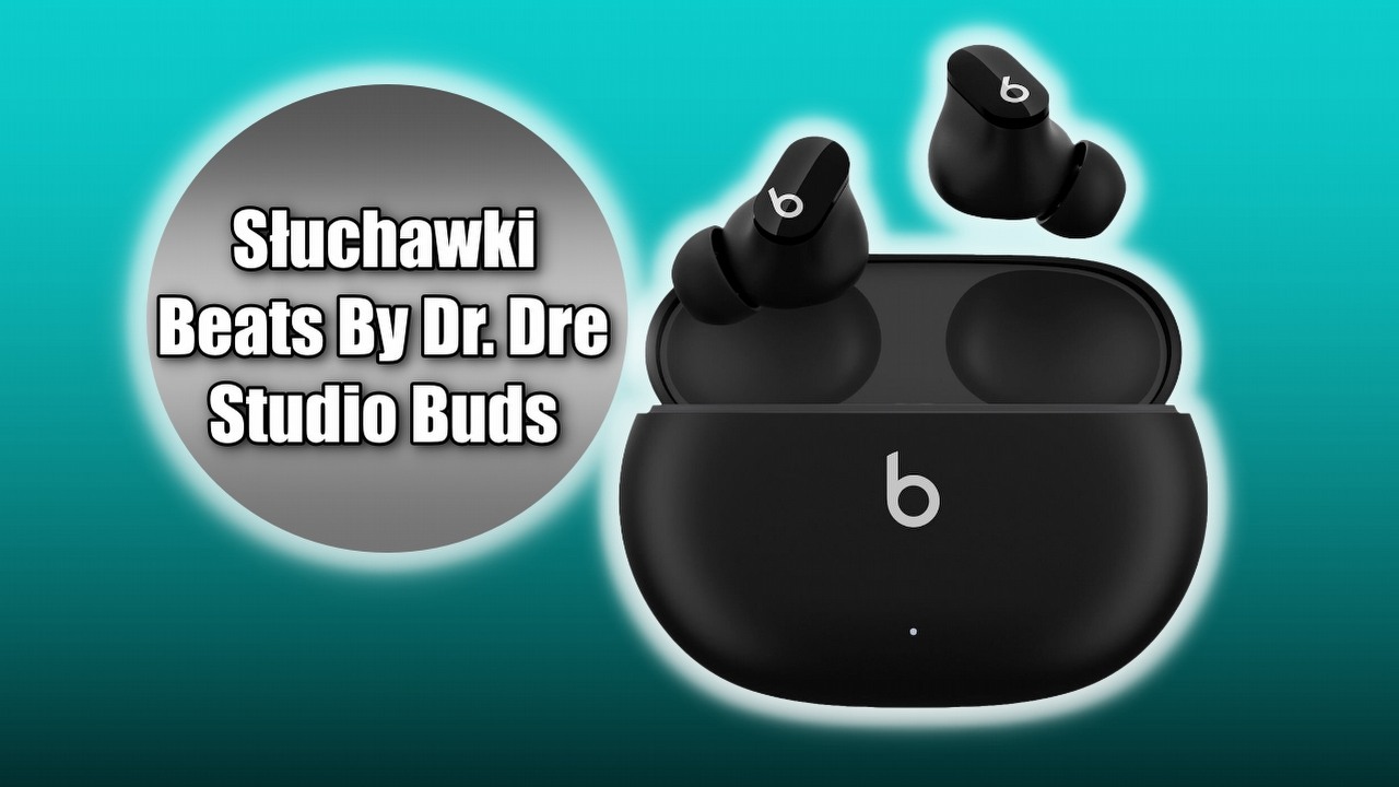 Słuchawki Beats By Dr. Dre Studio Buds w przecenach Media Expert, źródło grafiki: Apple, grafika promocyjna.
