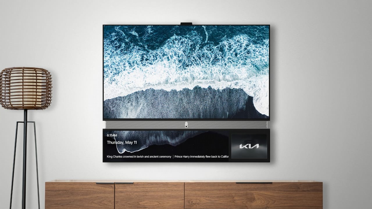 Ten darmowy telewizor z dwoma ekranami może być rewolucją; ceną są wieczne reklamy, źródło grafiki: Telly.
