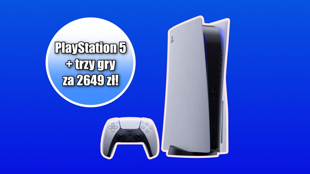 PS5 w promocji Smart! Week na Allegro, źródło grafiki: PlayStation 5, grafika promocyjna.