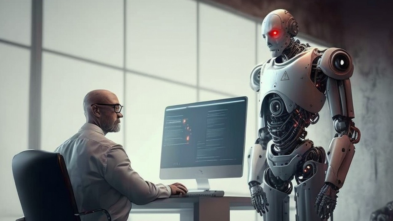 Zły brat bliźniak ChatGPT powie Ci, jak przejąć kontrolę nad światem, źródło grafiki: Midjourney.