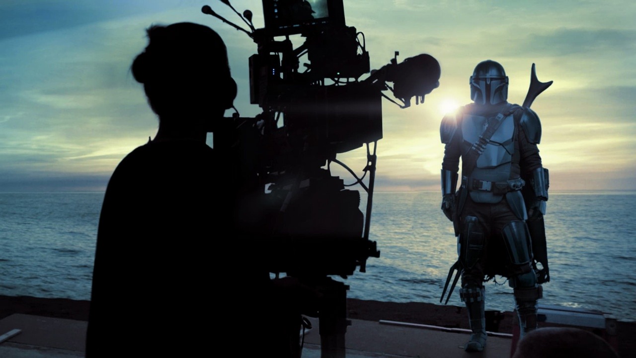 Czy Star Wars wróci do ambitnego pomysłu Lucasa na serial? Technologia w końcu na to pozwala, źródło grafiki: Disney za kulisami / Gwiezdne wojny: The Mandalorian; reż. Brad Baruh; Disney+; 2020.