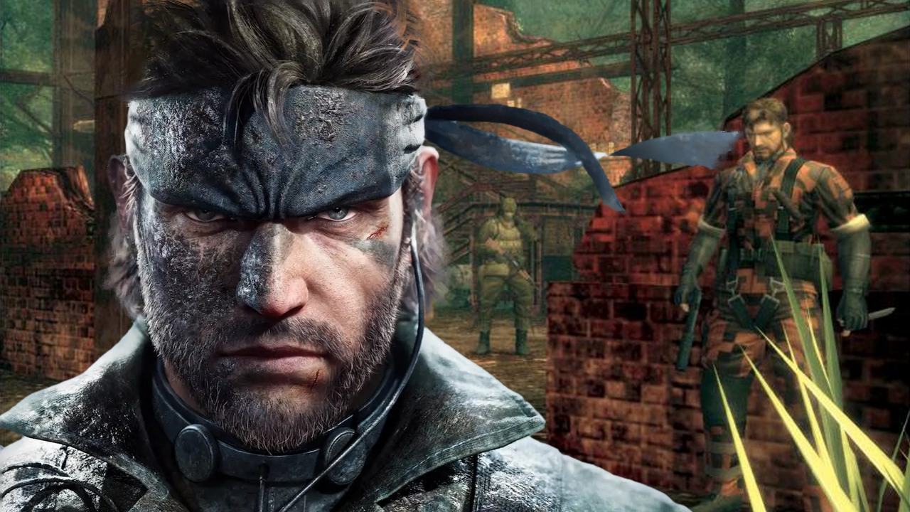 Remake Metal Gear Solid 3 zestawiony z oryginałem, różnica jest oczywiście ogromna, źródło grafiki: Konami.